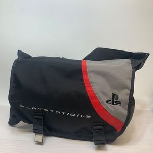 Playstation 3 PS3 Console Messenger Travel Bag Carry Case Black /Red Strip